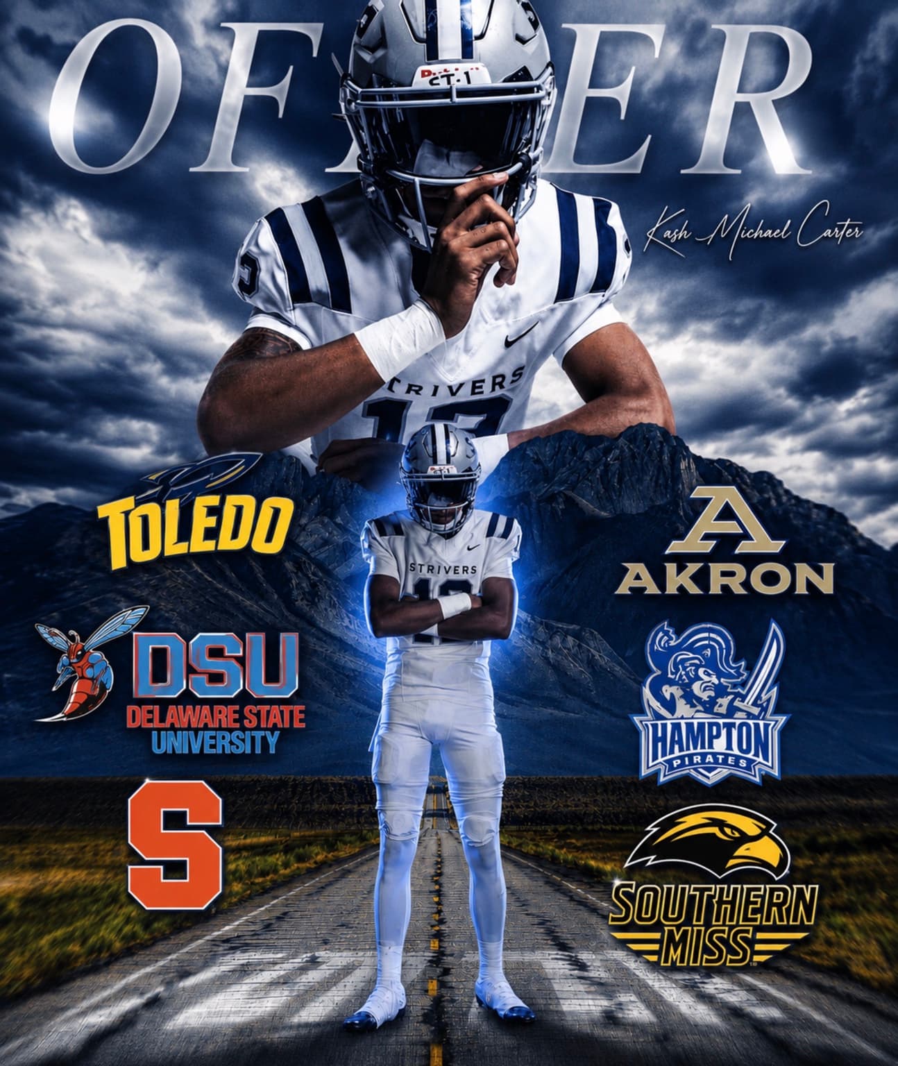 Mikael James NIL graphic design work — client project 7